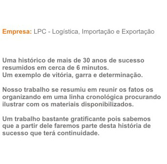Filme institucional LPC