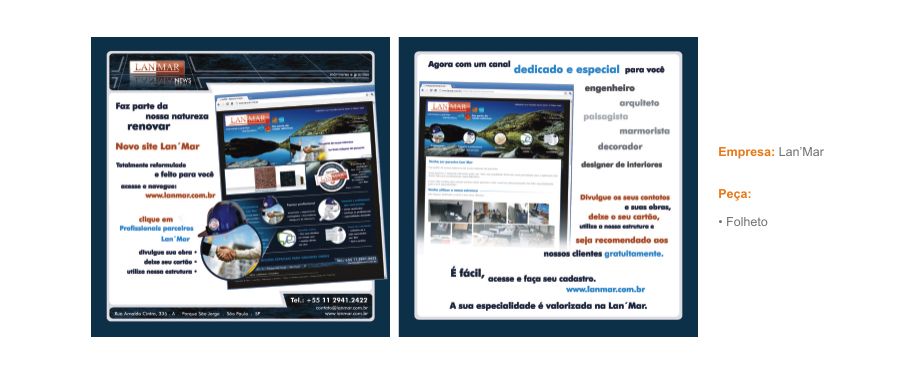 Impressos realizados para Lan'Mar