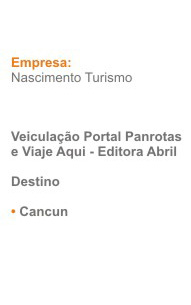 Banner Cancun - Nascimento Turismo